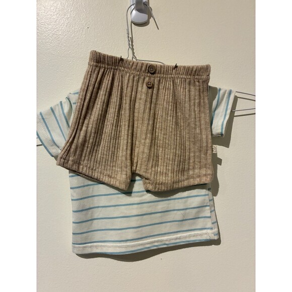NWT Snug Striped Boat Shirt & Shorts Outfit - 6-9M - Picture 2 of 3